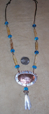 Copper / Silver Sideways Amulet