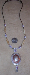 Copper / Silver Sideways Amulet